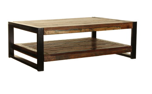 Shoreditch Rectangular Coffee Table With Shelf - The Orchard Home and Gifts